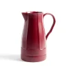 Brick Red Stoneware Pitcher Vase