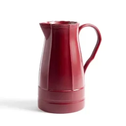 Brick Red Stoneware Pitcher Vase