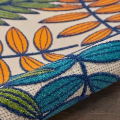 Bright Branches Round Outdoor Area Rug, 7x7