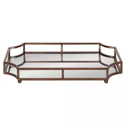 Bronze Scalloped Reflective Tray