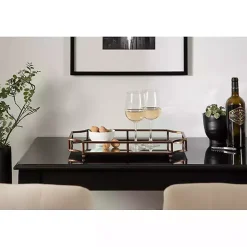 Bronze Scalloped Reflective Tray