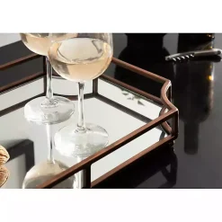 Bronze Scalloped Reflective Tray