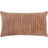 Brown Asymmetrical Stripe Lumbar Pillow