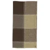 Brown Block Stitched Napkins, Set of 4