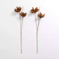 Brown Foam Flower Sprays, Set of 2