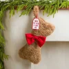 Brown Sherpa Dog Bone Stocking