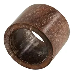 Brown Wood Napkin Rings, Set of 4