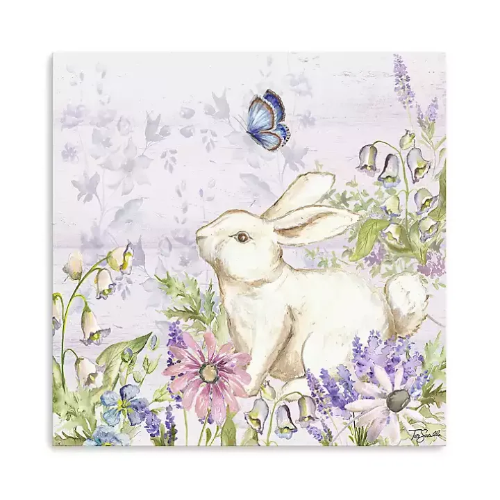 Bunny Butterfly Trail II Canvas Art Print