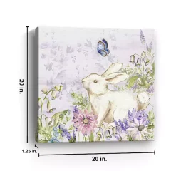 Bunny Butterfly Trail II Canvas Art Print
