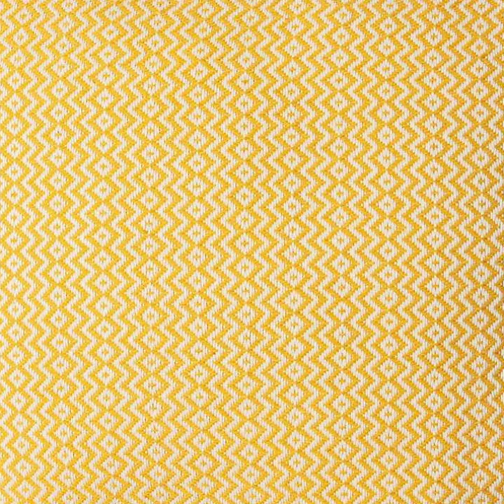 Buttercup Chevron Organic Cotton Throw Pillow