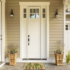 Cactus Family Coir Doormat