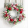 Candy Cane Swirl Christmas Wreath