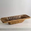 Carved Mango Wood Bowl, 23 in.