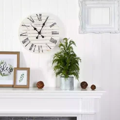 Cedar Pine Mini Tree in Corrugated Metal Planter