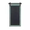Cerulean Blue Distressed Blackboard Wall Plaque