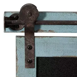 Cerulean Blue Distressed Blackboard Wall Plaque