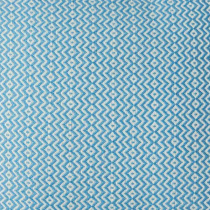 Cerulean Chevron Organic Cotton Throw Pillow