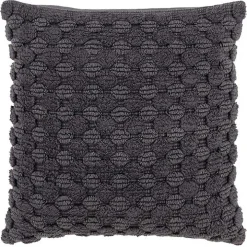 Charcoal Heavily Textured Pillow