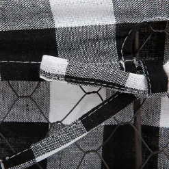 Chicken Wire and Buffalo Check Baskets, Set of 3