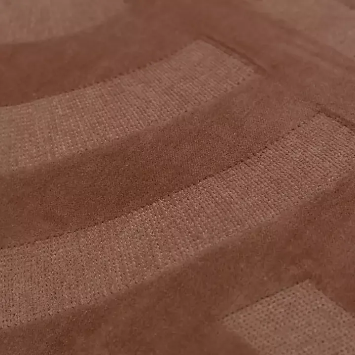 Chocolate Velvet Abstract Stripe Lumbar Pillow