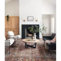 Chris Loves Julia x Loloi Jules Merlot Rug, 3x5