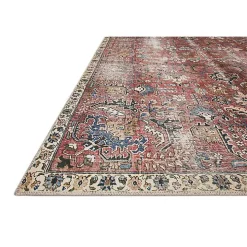 Chris Loves Julia x Loloi Jules Merlot Rug, 3x5