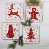 Christmas Character Salad Plates, Set of 4