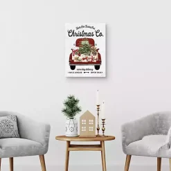 Christmas Co. Truck Canvas Art Print