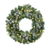 Christmas Eucalyptus Pine Mix Pre-Lit Wreath