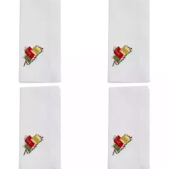 Christmas Gifts Embroidered 4-pc. Napkin Set