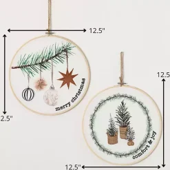 Christmas Pine Loom Wall Plaques