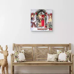 Christmas Spirit Decorated Home Canvas Art Print
