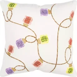 Christmas String Lights Indoor/Outdoor Pillow