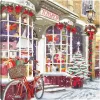 Christmas Toy Shop Storefront Canvas Art Print