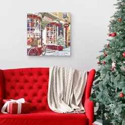 Christmas Toy Shop Storefront Canvas Art Print
