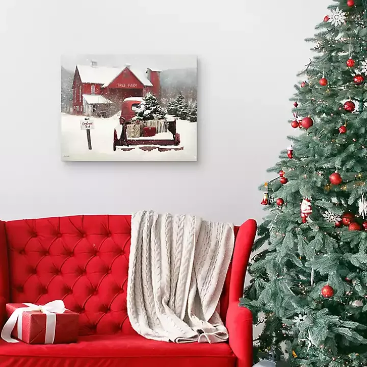 Christmas Tree Farm Canvas Art Print