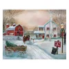 Christmas Tree Farm in Snow Canvas Art Print
