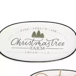 Christmas Tree Farm Serving Platter with Spreader
