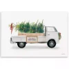 Christmas Tree Farm Truck Wood Wall Plaque