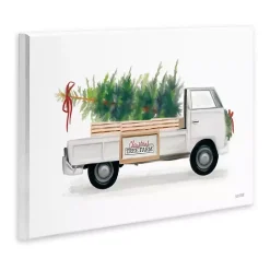 Christmas Tree Farm Truck Wood Wall Plaque