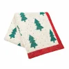 Christmas Trees Dotted Throw