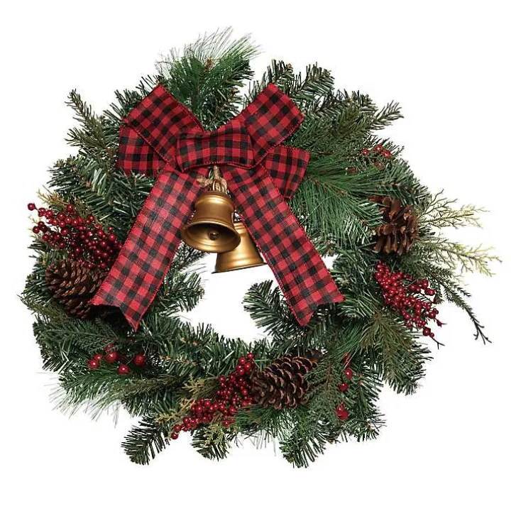 Christmas Wreath with Bells & Bow