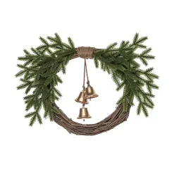 Christmas Wreath with Gold Bells
