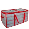 Clear and Red Zip 128-pc. Ornament Storage Box