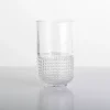Clear Beaded Highball Glass