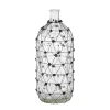 Clear Fishnet Wire Wrapped Vase