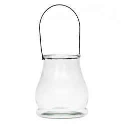 Clear Glass Lantern, 10.5 in.