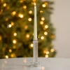 Clear Glass Taper Candle Holder, 8 in.