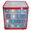 Clear Polka Dot Zip 64-pc. Ornament Storage Box