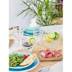 Clear Textured Highball Glasses, Set of 4